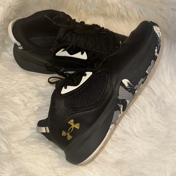 VGUC Men’s Under Armour Black Basketball Sneakers UA Lockdown 6 Sz M9.5/W11 - Picture 1 of 8